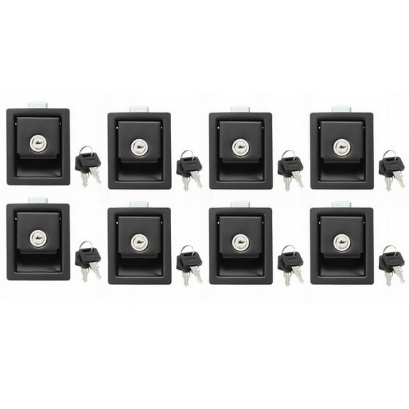 8X Rv Car Paddle Entry Door Lock Latch Handle Knob -Trailer Pull Type Panel Door Lock