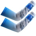 thumbnail image 2 of QTBIUQ Manchons de Compression pour Bras Protection UV Hommes et Femmes Été Protection Solaire Bleu,TG, 2 of 3