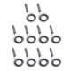 thumbnail image 2 of 10 Unids de Acero Inoxidable Guías de caña de pescar Macarena Conjunto para Barras de ángel de Barco Blanco, 2 of 8