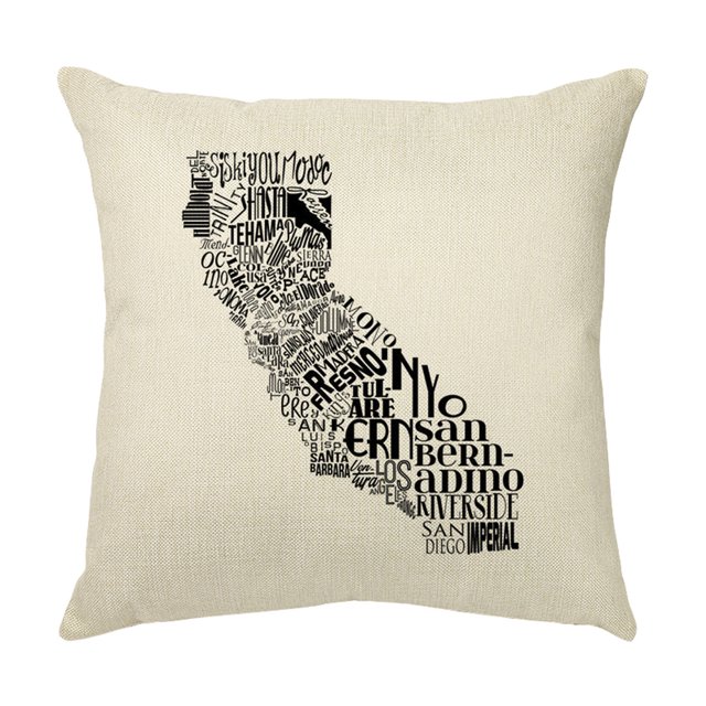 Up to 65% Off SMihono Independence Day Pillowcase Cartoon Style Linen Digital Printing Pillowcase