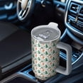 thumbnail image 6 of White Christmas Gingerbread and Tree Pattern Tumbler with Handle and Lid,40oz Double Wall Vacuum Insulated Tumbler,Cups Gift for Women and Men, 6 of 7