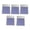 A, variant on 5 Pcs Clear Sticking Note Waterproof Memos Pad Macaroon Color Notepads Adhesive Sticking Pad for Workers