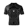 thumbnail image 2 of Raven Fightwear Men's Cybernetic Rash Guard Short Sleeve BJJ MMA Black, 2 of 3