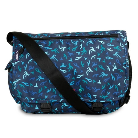 J World Unisex Terry 15" Messenger Bag for School and Travel, Reef
