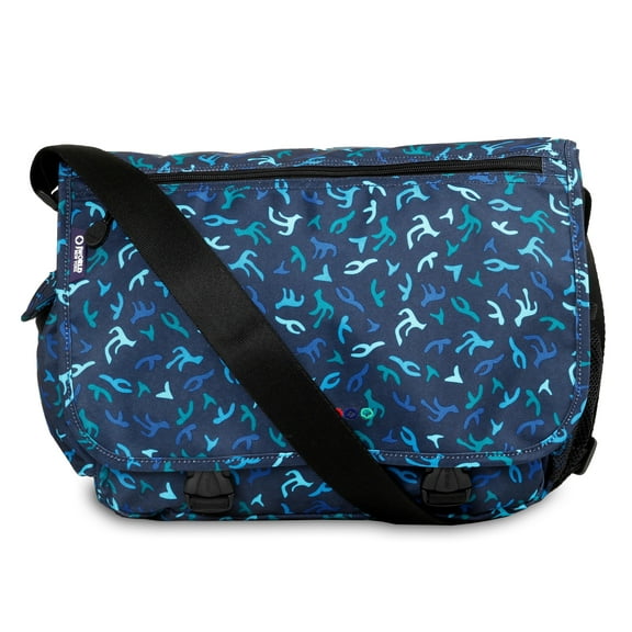 J World Unisex Terry 15" Messenger Bag for School and Travel, Reef