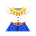 thumbnail image 5 of Sunny Fashion Girls Dress Cowgirl Rodeo Ruffle Sleeve Tiered Blue Tulle Western Party Costume 5 Years, 5 of 6