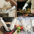 thumbnail image 4 of Chefologist Liquid Silicone Oven Gloves, Ove Glove Oven Mitts, Heat Resistant & Waterproof, Cooking Baking Grilling Mitts with Nylon Liner (Black,XXL), 4 of 8