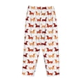 thumbnail image 7 of Fotbe Dachshund Walking Women's Pajama Pants,Sleepwear Pants,Pj Bottoms Drawstring And Pockets-Medium, 7 of 7