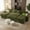 Green, variant on 104" U-Shaped Sectional Sleeper Sofa Bed with Pull Out Couch, Large Chenille Sofa with Double Chaises and USB Ports, Forest Green