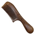 thumbnail image 1 of Wooden Hair Comb Round Handle Hair Comb Small Large Size Comb for Woman, 1 of 8