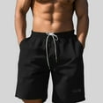 thumbnail image 2 of Pantalones cortos cargo holgados informales para hombre: pantalones cortos deportivos de verano para la playa y el entrenamiento, 2 of 4