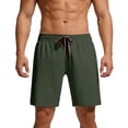 thumbnail image 2 of Mens Casual Walkshorts 9" Inseam Lightweight Summer Performance Training Short Pants Above Knee Elastic Waist Drawstring with Pockets, 2 of 8