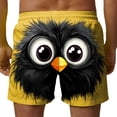 thumbnail image 5 of COSFO Beach Swim Shorts for Men Casual Funny Animal Print Summer Board Shorts Breathable Relaxed Fit Elastic Waist Quick Dry Drawstring Swim Shorts, 5 of 6