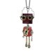 thumbnail image 2 of Collar de robot Steampunk, joyería hecha a mano, cadena de clavícula única, dije de robot, collar largo para mujeres y niñas, Acción de Gracias Rosa, 2 of 8