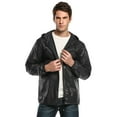 thumbnail image 4 of COOFANDY Mens Rain Jacket Packable Rain Jacket Lightweight Waterproof Raincoat with Hood Outdoor Rain Gear Travel Hiking Cycling, 4 of 13
