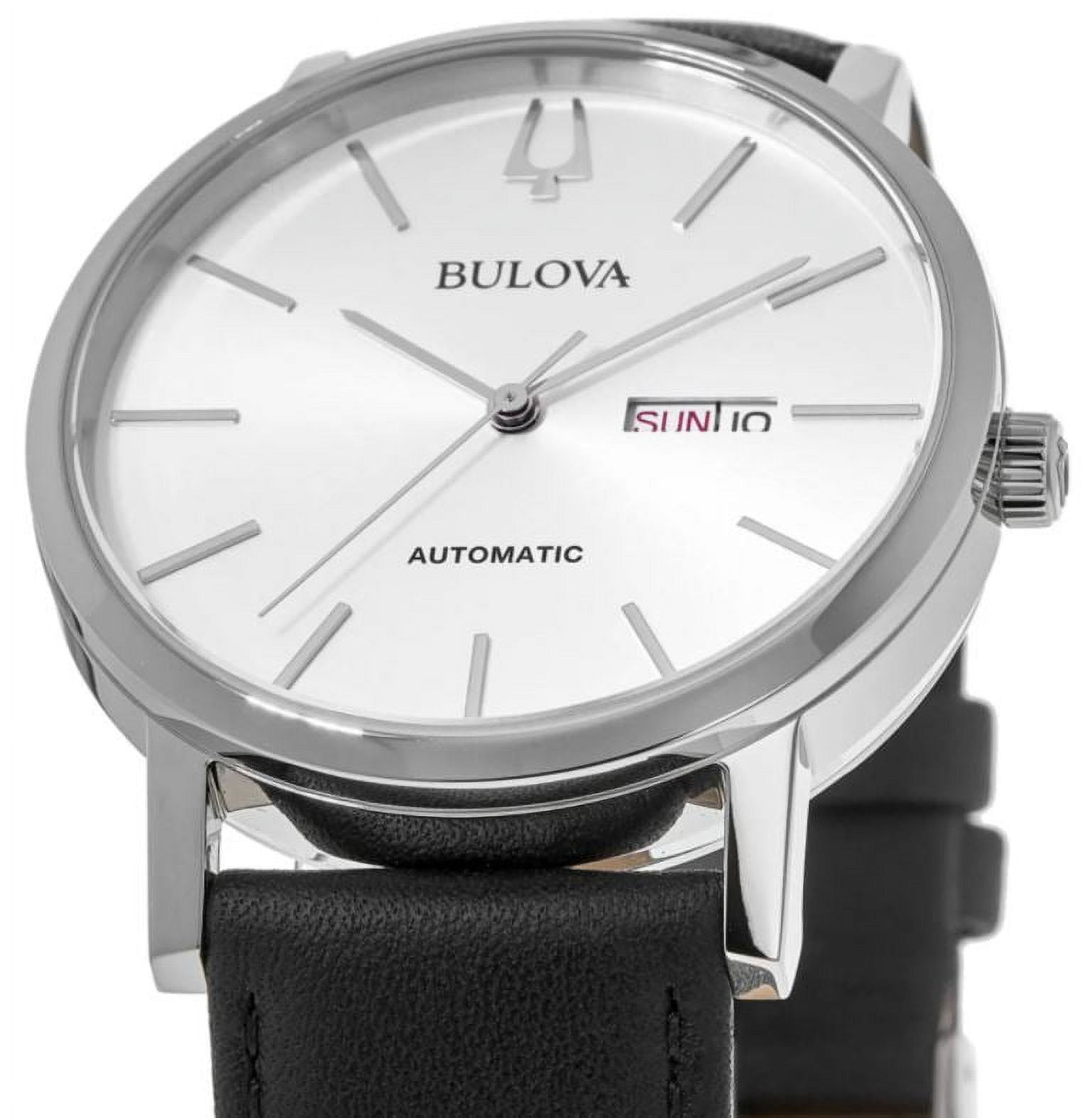 Bulova Men\'s Classic Automatic Leather Watch 96C131