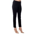 thumbnail image 2 of Adrianna Papell mid banded waist solid ponte pant by Curated Brands, 2 of 7