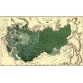 thumbnail image 2 of Vintage Maps 24x16 White Modern Wood Framed Museum Art Print Titled - Imperial Map of Russia 1890, 2 of 4