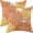 Burnt Orange Yellow, variant on Burnt Orange Yellow Pillow Covers 20x20 Inch Set of 2 Fall Colored Dahlia Floral Decor Throw Pillows Summer Modern Geometry Flower Outdoor Decorative Cushion Cases for Sofa Couch Bed Decoration