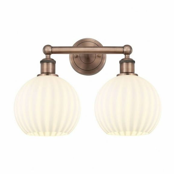 Innovations Lighting - White Venetian - 2 Light Bath Vanity In Modern