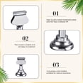 thumbnail image 2 of Urban Deco Wedding Table Numbers for Wedding Reception, Gold Table Number Holders for Weddings, Menu Holder Dual Sided Steel 1.6 Inch Pack of 16 Picture Holders for Tables (Silver), 2 of 7