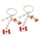 thumbnail image 3 of 2 uds llaveros de bandera llavero de bandera canadiense llavero de bandera de recuerdo colgante de bolso, 3 of 6