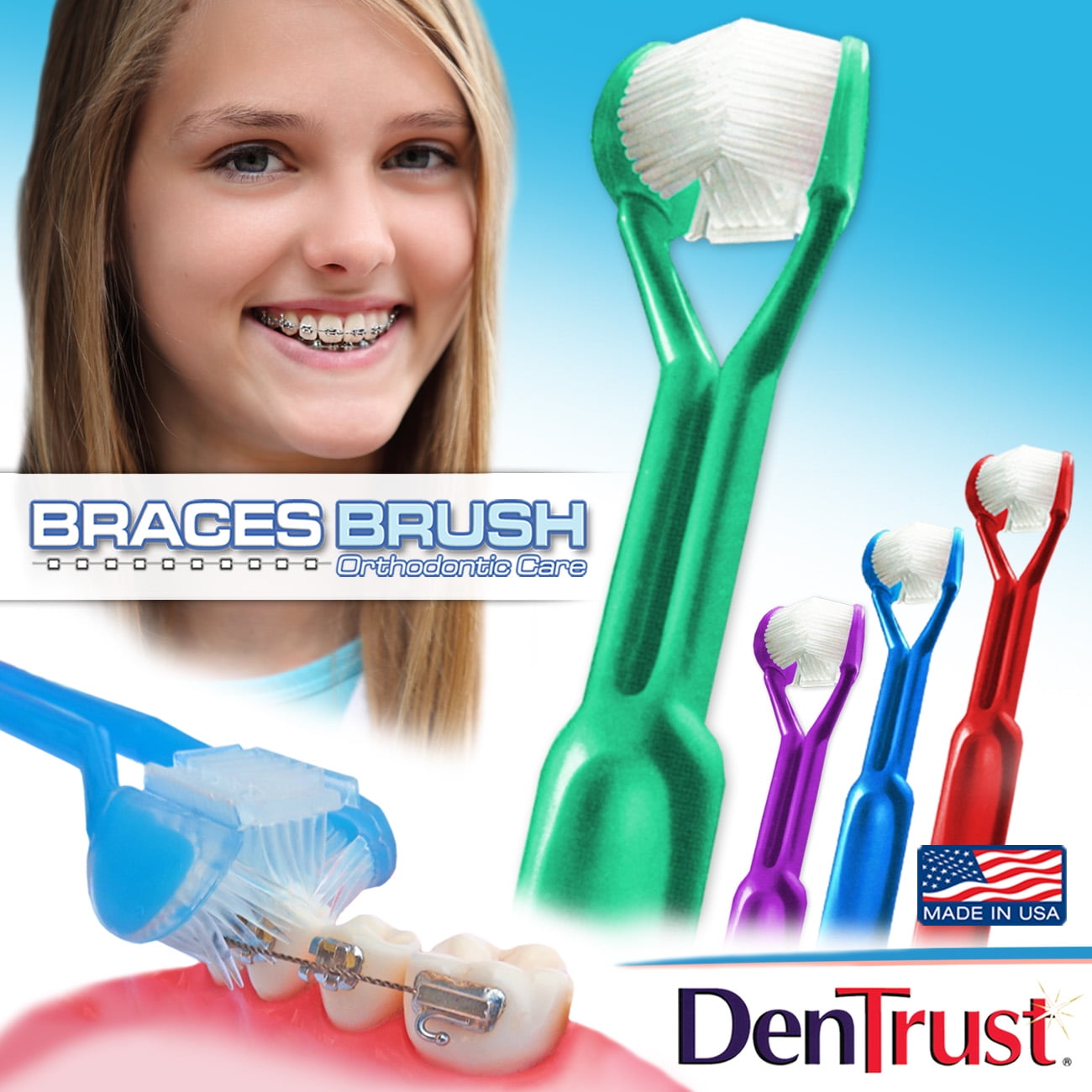 christmas tree toothbrush for braces
