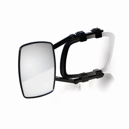 Camco Clip-on Tow Mirror | Features a 360 Degree Ball and Socket Adjustment | Black (25650)