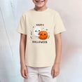thumbnail image 6 of KPOPLK Kids Halloween T-Shirts Girls Pumpkin Tops Short Sleeve Shirt Trendy Casual Tee Comfortable Basic Lovely Shirt,Size 5-6 Years, 6 of 6