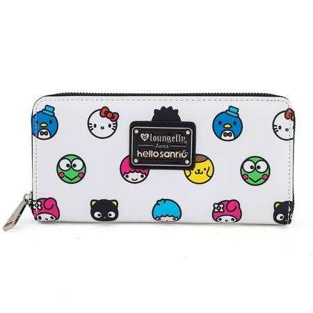 loungefly x hello sanrio circle zip wallet