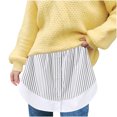 thumbnail image 1 of Birdeem Jupe Grande Taille à Rayures Transparentes Superposées pour Femmes, 1 of 9