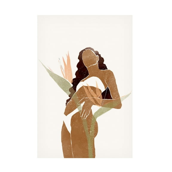 Canvas Wall Art - Yuyu Pont 'Swimsuit II' Wall Art for Living Room, Bedroom, or Office Décor by Trademark Fine Art - 12 x 19 Inches