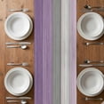 thumbnail image 6 of Purple Grey Wood Grain Table Runner - 70 Inch Long, Kitchen Dining Table Runner Dresser Scarves, Ombre Rustic Retro Wooden Plank Farmhouse Decor for Coffee Tables Wedding Party Banquet, 6 of 8