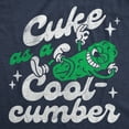 thumbnail image 2 of Womens Funny T Shirts Cuke As A Cool Cumber Sarcastic Cucumber Graphic Novelty Tee for Ladies Womens Graphic Tees, 2 of 9