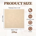 thumbnail image 2 of Uxcell 12" Self Adhesive Carpet Tile, 2 Pcs Small Area Square Polyester Rug Anti-Slip Reusable Peel and Stick Carpet Locker Rug Locker for Tabletop Background Decoration, Khaki, 2 of 7