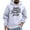 White, variant on Happy New Year Men's Sports Leisure Long Sleeves with Pocket Hooded Hoodie for Casual Outings, Winter Comfort, and Holiday Celebrations,Black,L