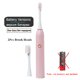 thumbnail image 3 of Cepillo de Dientes Eléctrico Recargable Blanco Negro Sónico Elimina Sarro Higiene Bucal IPX7 Impermeable con Cabezal de Repuesto Regalo Aldult, 3 of 5