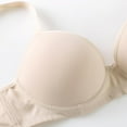 thumbnail image 7 of Women's Thin Solid Color Comfortable Breathable Push Up Underwire Triple Support Bra, 7 of 7