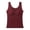 Red, variant on Women's Cashmere Silk Blend Camisole, Built-In Bra with Lace Trim, Elegant and Soft Sleeveless Tank Top for Layering, Lounge, and Daily Comfort, Lightly Padded Support-Black