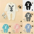 thumbnail image 3 of URMAGIC Baby Newborn Knitted Sweater Romper Longsleeve Outfit Cotton Jumpsuit with Cute Bunny Pattern 18-24 Months, 3 of 15