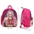thumbnail image 2 of Liv Morgan Backpack, Lightweight Casual Daypack, Durable Backpack for Daily Use Work Travel, 12.6x9.4x5.9 Inch, 2 of 6