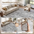 thumbnail image 5 of UERMEI 10'x12' Washable Area Rugs for Living Room, Modern Abstract Printed Carpet, Non Slip Indoor Rug for Bedroom Home Decor Carpets, Gray, 5 of 11
