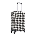 thumbnail image 3 of Picia Houndstooth Black And White Luggage Protector Cover Thicken Suitcase Protector Cover Fit 18-32 Inch Luggage-X-Large(without luggage), 3 of 9