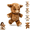 Brown, variant on Running Cow Plush, 2026 New Interactive Moving Legs Stuffed Animal for Stress Relief, Soft Highland Cow Plush Toy for Adults and Teens, Cute Farm Animal Decor