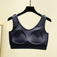thumbnail image 5 of Sports Bras for Women Plus Size M-5X Pullover Wirefree Push Up Bralettes Ladies Casual Solid Color Breathable Full-Coverage Workout Underwear Bra, 5 of 5