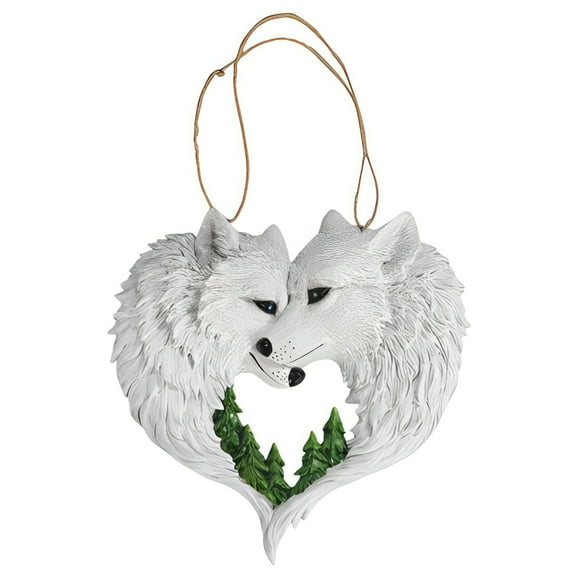 FC Design 8"H Wolf Couple Wall Decor Statue Sculpture Ornament Decoration Home/Room Decor and Unique Gift Ideas for Housewarming, Holidays and Birthdays