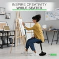 thumbnail image 7 of Wobble Stool Standing Desk Chair | Adjustable Height 23–33” Tall Active Sitting Stool for Office, Classroom & Home Workspaces, 7 of 7