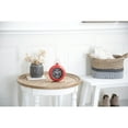 thumbnail image 3 of DecMode 9" Red Metal Clock with Gold Accents, 3 of 8