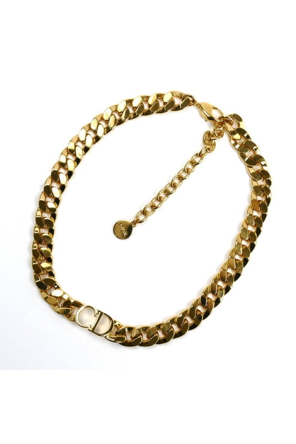 Pre-Owned Christian Dior Metal Danseuse Etoile Choker Necklace N0519DSEMT D300 37-44cm Women's