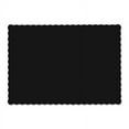 thumbnail image 2 of Hoffmaster Black Solid Color Scalloped Edge Placemats, 1000 count, 2 of 2